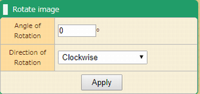 Settings Rotate Image