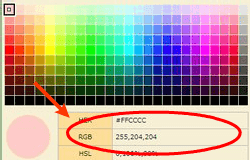 Color data